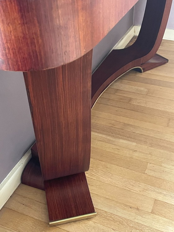 Image 1 of Art Deco rosewood console table from the 1930s