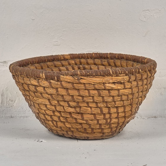 Panier en osier ancien (c.1930) #11 – Objets déco, Wicker (photo 10 of 15)