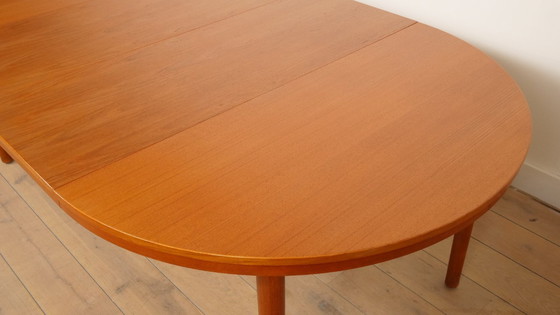 Image 1 of Vintage ronde eettafel | Teak | Uitschuifbaar | 120 – 210 cm