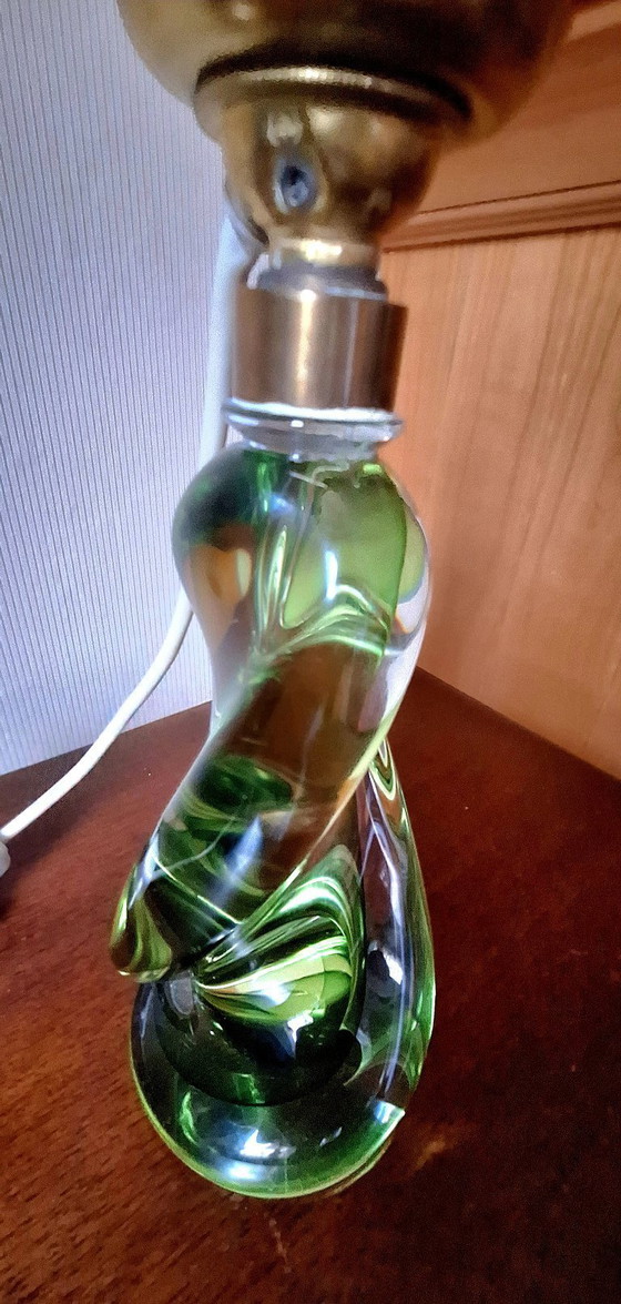 Image 1 of Val Saint Lambert glass lamp