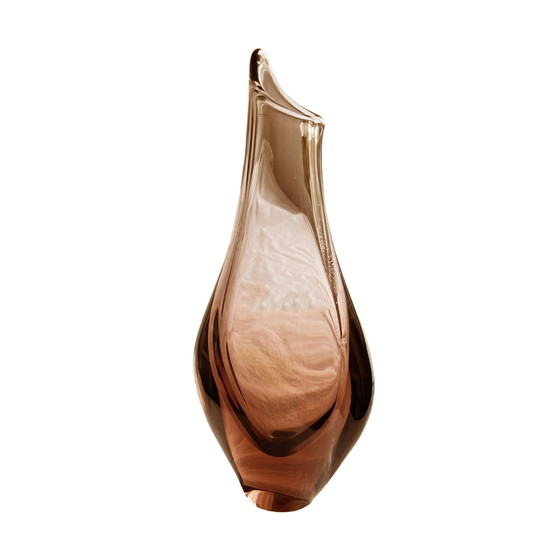 Image 1 of Glass Vase, Designed by M. Klinger, Železny Brod Sklo, Czechoslovakia, 1960s