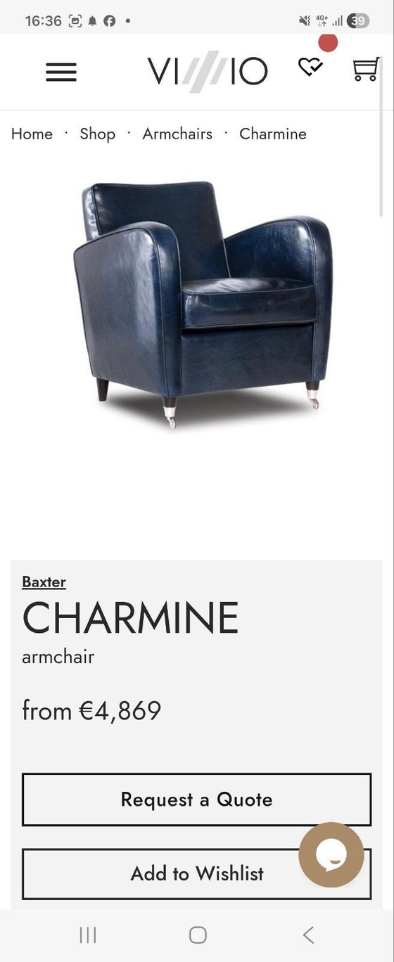 Image 1 of Baxter armchairs