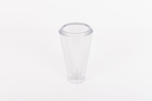 Vase en cristal Orrefors, Suède années 1980
