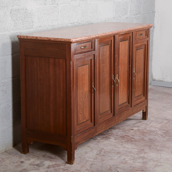 Buffetkast 4 deuren 2 laden marmeren blad – Buffetkasten, Klassiek (photo 3 of 12)