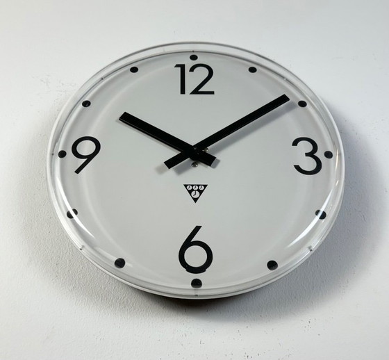 Image 1 of Vintage Office Wall Clock from Pragotron, 1980s