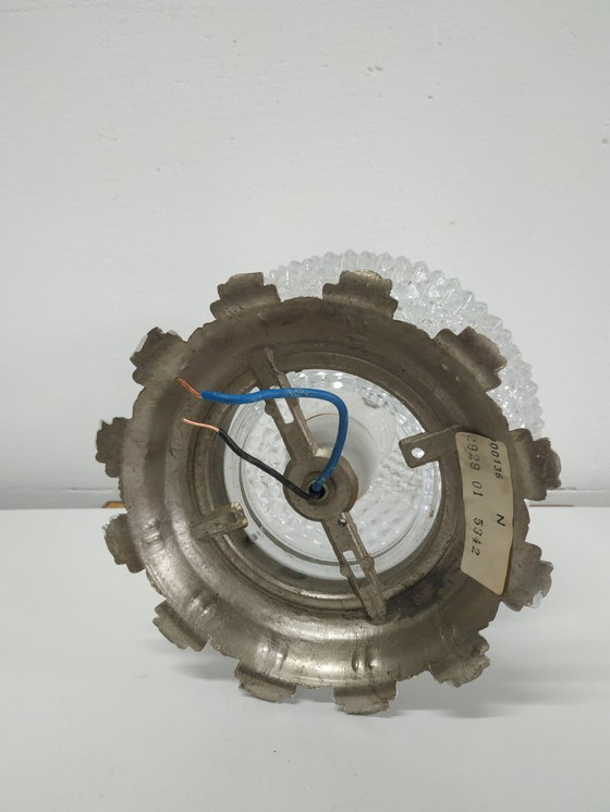 Image 1 of Prachtige vintage jaren 60/70 kristallen 'Pinapple/ananas' plafonnière plafondlamp