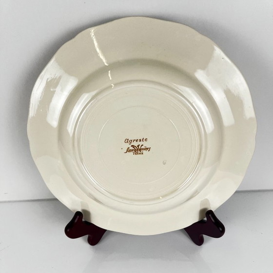 Set of 6 "Agreste" Sarreguemines dinner plates, 20th century – Crockery, Ceramic (photo 3 of 12)