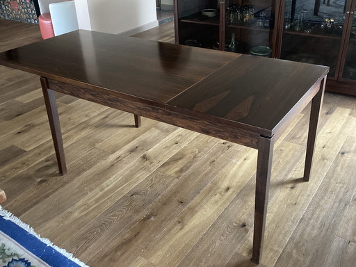 Vintage Midcentury Palissander Rio Rosewood Verlengbare Tafel