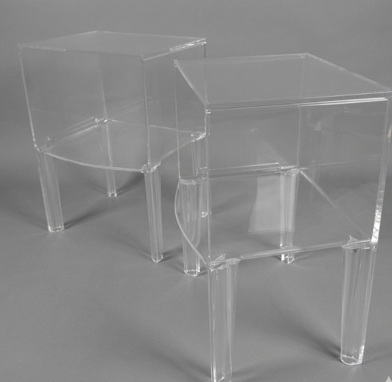 Image 1 of Tables d'appoint Kartell Small Ghost Buster - lot de 2 - transparentes
