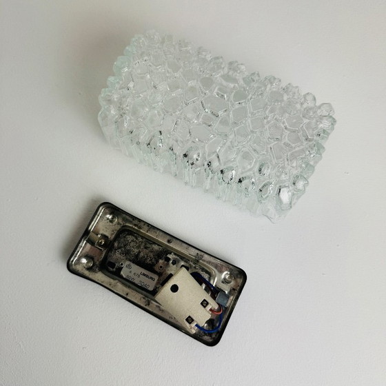 VINTAGE SMALL LIMBURG WALL LIGHT – Glass (photo 8 of 10)
