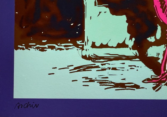 Image 1 of Michael Wittmann: Bouquet, year 2020.  Hand signed and signed with archiv. Giclée on Hahnemühle Velvet.