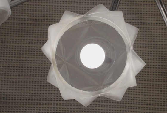 Sputnik Chandelier 8 Light Mid Century Chrome Faceted Glass Globes Ceiling Lamp Space Age Atomic – Metal (photo 47 of 52)