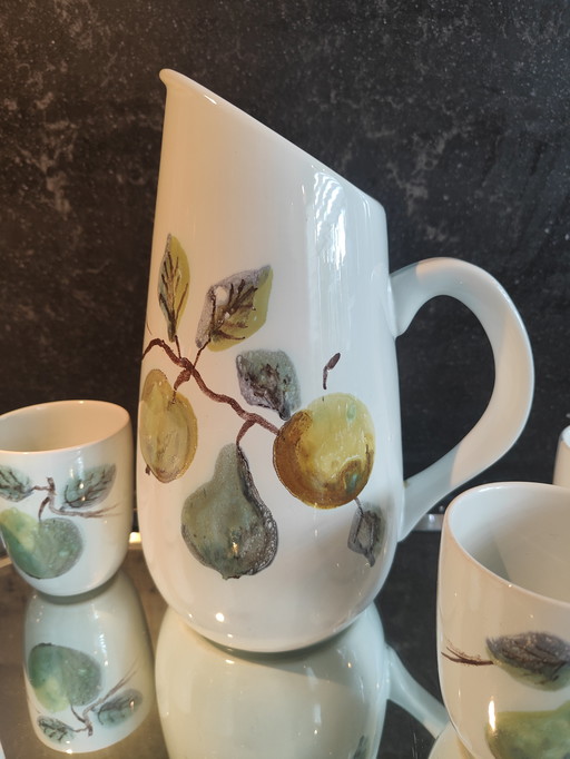 Goedewaagen Ramona Wasserset aus den 1960er Jahren mit 6 Tassen