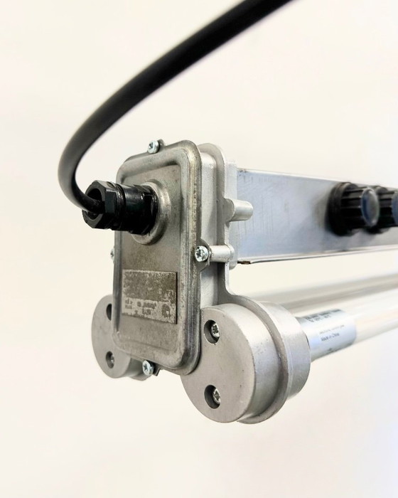 Image 1 of Industrial Polished  Hanging Tube Light, 1970s