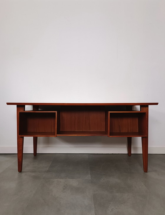 Image 1 of Vintage Danish freestanding desk by Henning Jørgensen