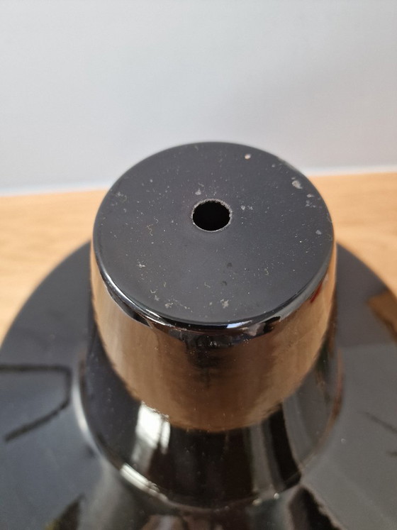 Schwarzer Emaille Pendelleuchten Schirm Louis Poulsen? – Metal (photo 3 of 6)