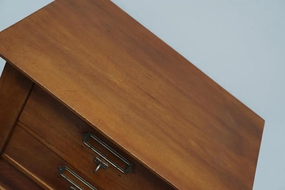 Image 1 of Französischer Aktenschrank oder Kommode aus Mahagoni, 1930er