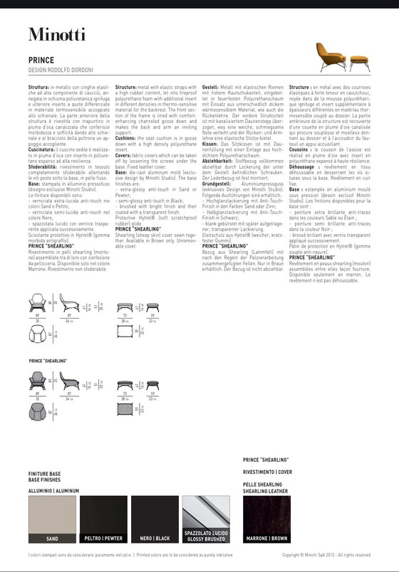 Image 1 of Minotti Prince Fauteuil van Rodolfo Dordoni voor Minotti