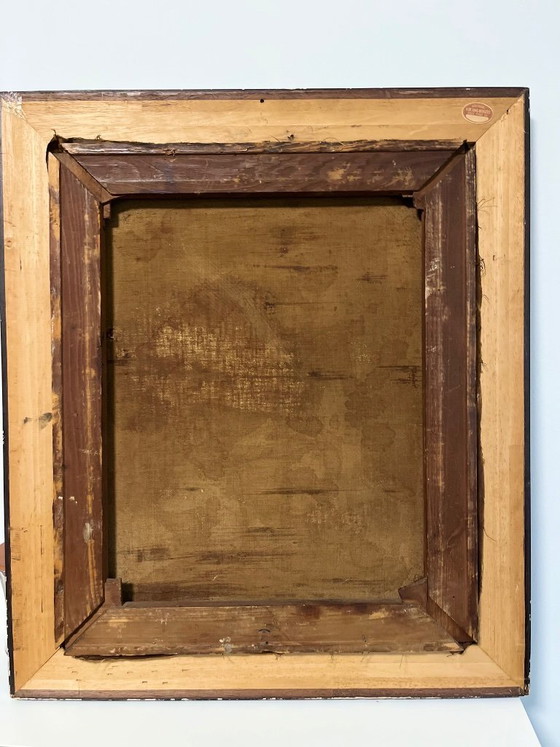 Image 1 of Antiek Portret van een Monnik – C. Knorr (1897) – Olieverf op Doek