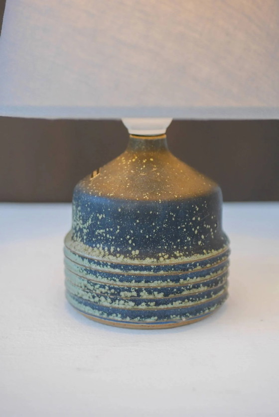 Image 1 of Mid-century modern pottery table lamp made by Rolf Palm, Sweden
