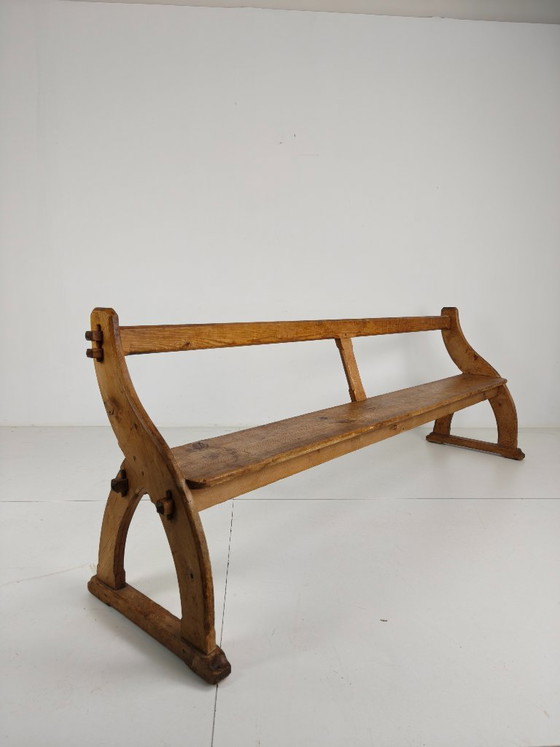 Bancs d'école victoriens en pin pitchpin – Vers 1900, Angleterre – Wood (photo 6 of 12)