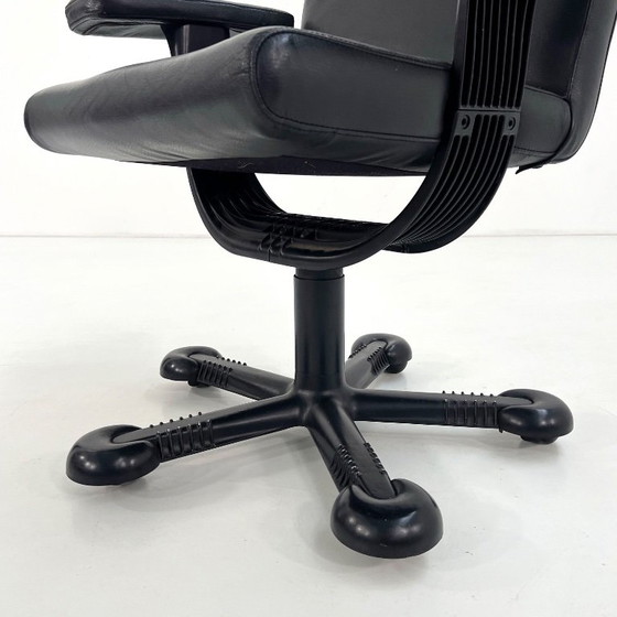 Sedia da ufficio girevole 'Mix' di Afra & Tobia Scarpa per Molteni, anni '70 – Sedie da ufficio, Leather (photo 9 of 10)