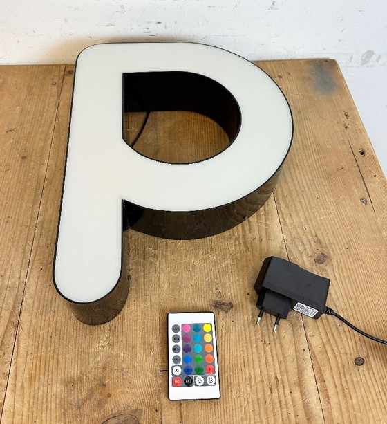 Image 1 of Vintage Illuminated  Letter P , 1970s