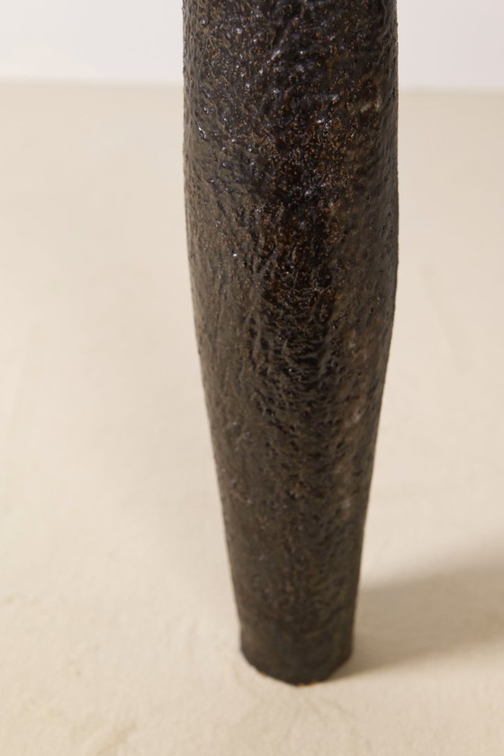 Image 1 of Large French Modernist Stoneware Vase