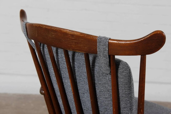 Vintage Deense Schommelstoel Mid Century Design jaren 60 70 – Farstrup, Schommelstoelen, Wood, Scandinavian (photo 10 of 16)