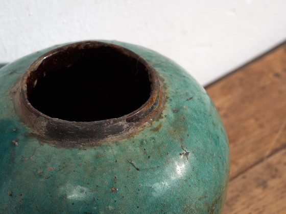 Antieke smaragdgroene vaas (ca. 1820) #13 – Vazen (photo 14 of 28)