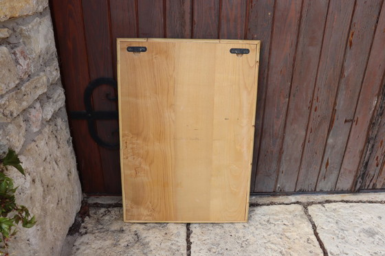 Image 1 of Grande specchio in rattan e bambù di Dal Vera, Italia, 1970