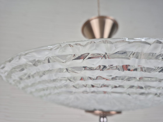 Image 1 of Lampada da soffitto "Ombrello rovesciato". Lampada vintage in vetro.