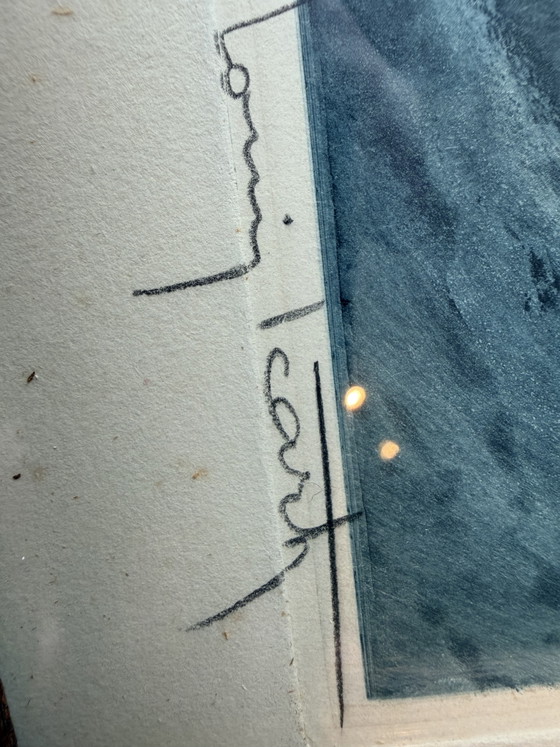 Original Louis Icart Etching "Venus in the Waves" (1931) - Hand-signed + Blind stamp – Paintings & Drawings (photo 3 of 9)