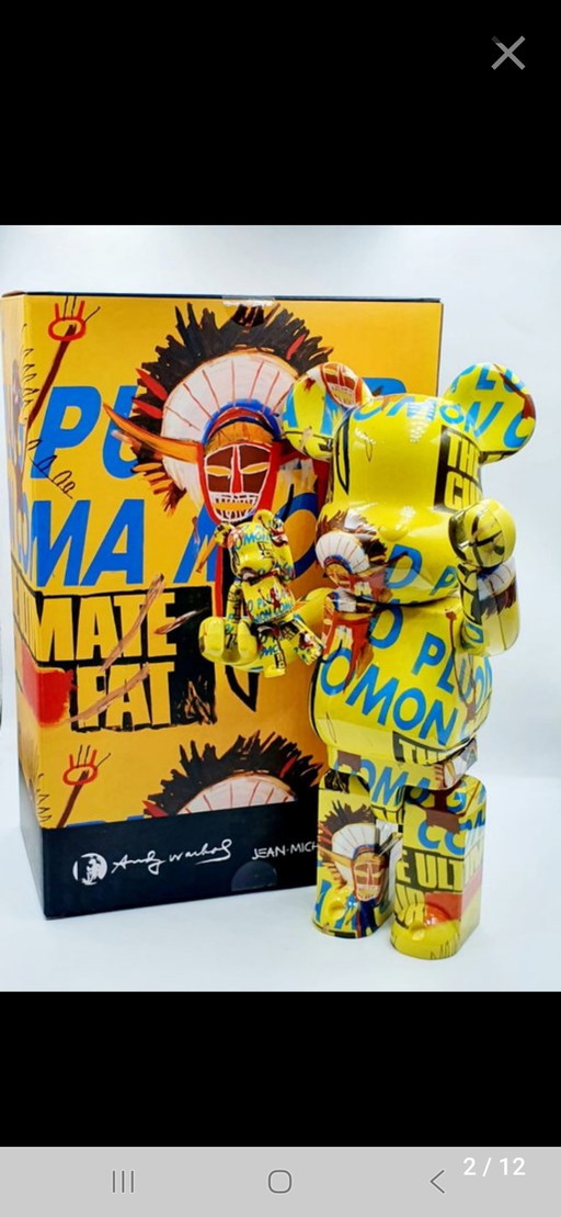 Bearbrick Medicom Andy Warhol und Jean Michel Basquiat