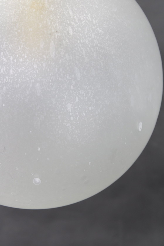 Image 1 of Lámpara colgante de cristal de los años 70 de Targetti, Italia