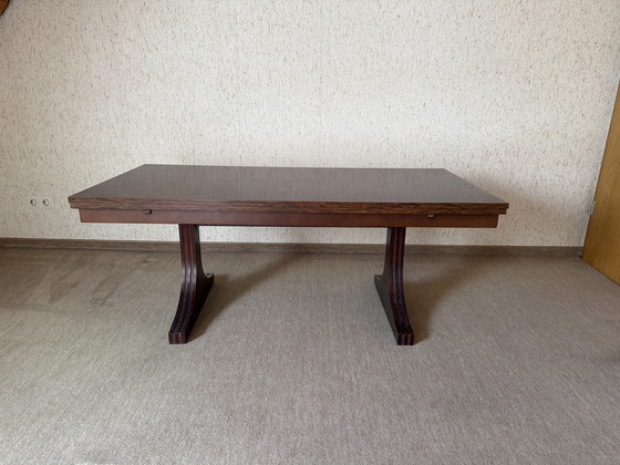 Image 1 of Dining table - Rosewood real wood veneer (Rio-Rosewood) - 1960-1975 - Ilse Möbelwerke