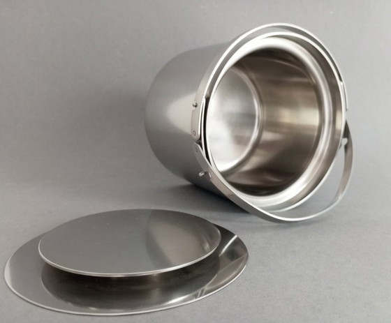 Image 1 of Secchiello per ghiaccio modernista Arne Jacobsen serie 'Cylinda' Stelton 1967 Danimarca