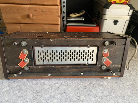 Vintage Philips radio 50s/60s – wooden casing – rare retro design – Decorative Objects, Metal, Plastic (photo 4 of 6)