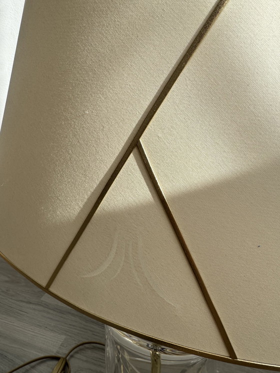 Image 1 of Lampada in vetro in stile Regency con elementi dorati