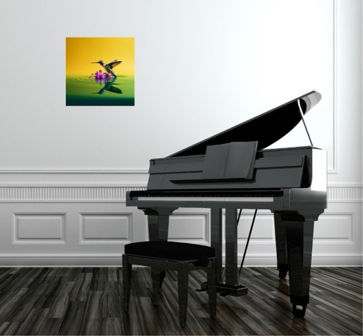 Eric LESPINASSES - Colorfull Colibri - Lithographie d'Artiste