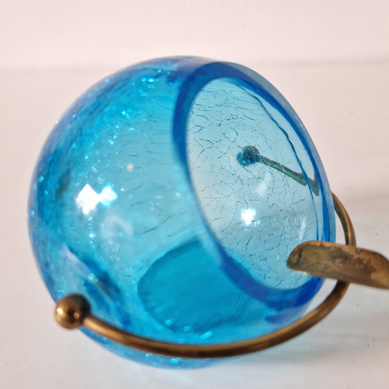 Image 1 of Vintage bol asbak quist stijl jaren 60 glazen asbak