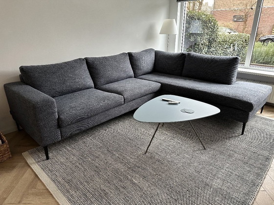 Image 1 of Divano angolare blu Hofstede Raanhuis Basso come nuovo