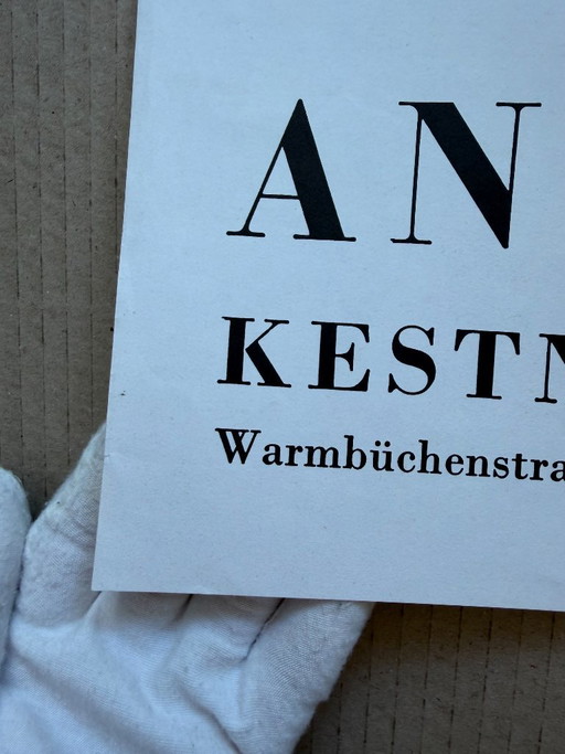 André Thomkins (1930–1985), Kestner-Gesellschaft Hannover, 1974, Cartel de exposición vintage, Impreso en (photo 2 of 10)
