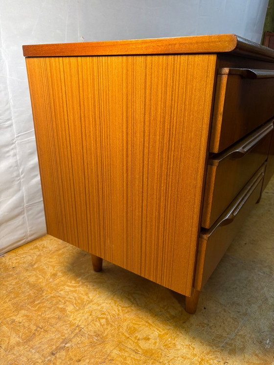 Image 1 of Mid-Century Retro Vintage Teak Sideboard by Sakol 1960  Danish Design Influence • British Craftsmanship • Timeless Storage  