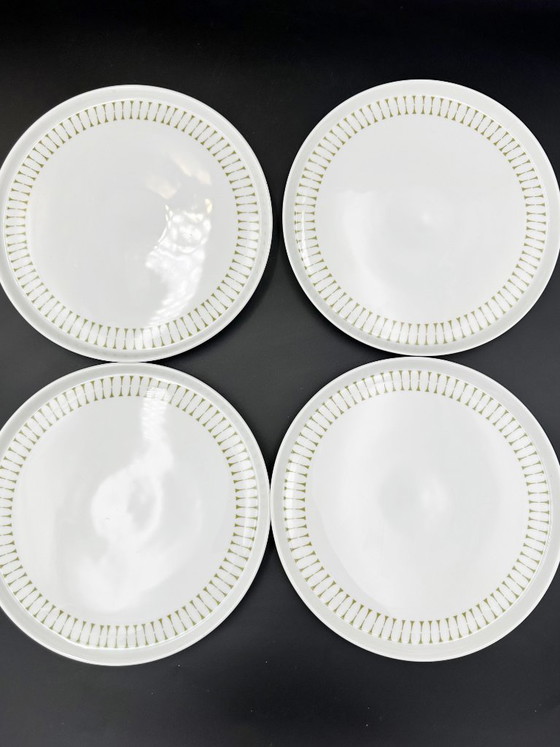 Image 1 of 4 x porseleinen borden Melitta Hamburg Jaren 70