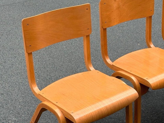 1/34 Lamstak Chaise Empilable Hêtre Angleterre Années 50, Chaises de salle à manger, Bois, Marron (photo 6 sur 10)