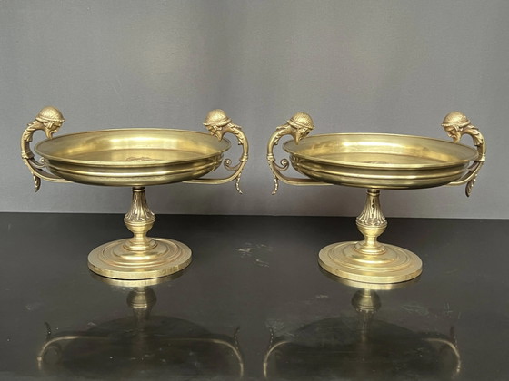 Pair of bronze sweet bowls. – BD Barcelona, Vases (photo 2 of 6)