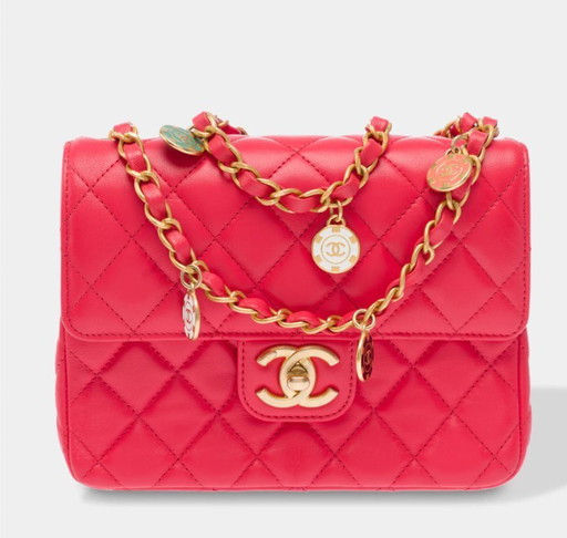 Sac CHANEL Timeless/Classique en Cuir Rose - 103408