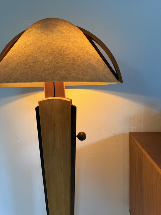 Image 1 of Vintage adjustable alder floor lamp, Domus ‘80