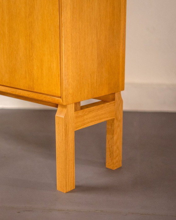 Image 1 of Oak cupboard by Marian Grabińsky for IKEA Möbel, Sweden, 1960's